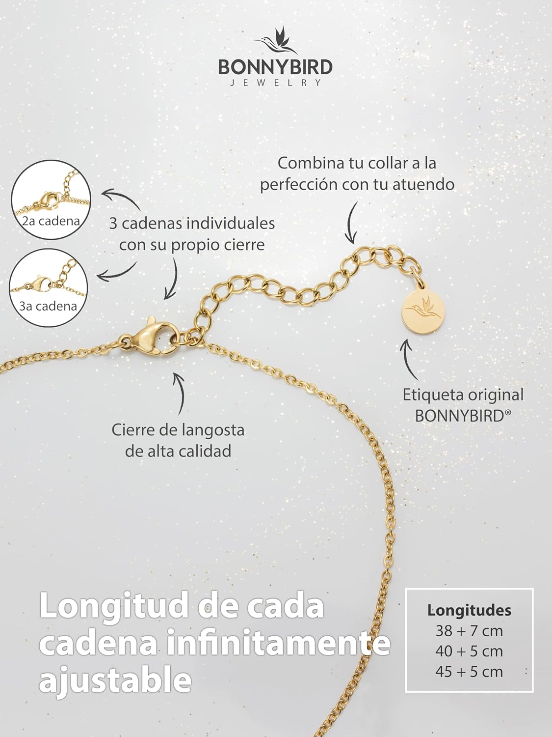 Thumbnail 4 de BONNYBIRD BonnySydney Collar mujer 38 cm