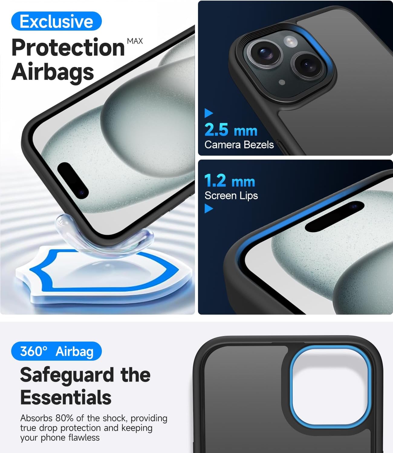 Detalle de Mootobo iPhone 15 case 10FT drop protection
