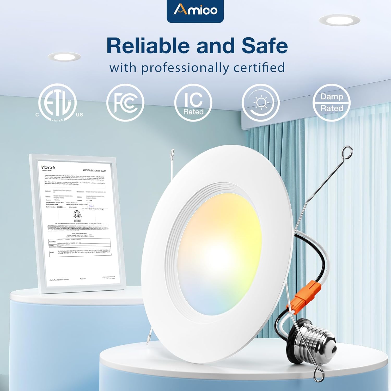 Thumbnail 5 de Amico 24 Pack 5/6-inch LED Recessed Lighting