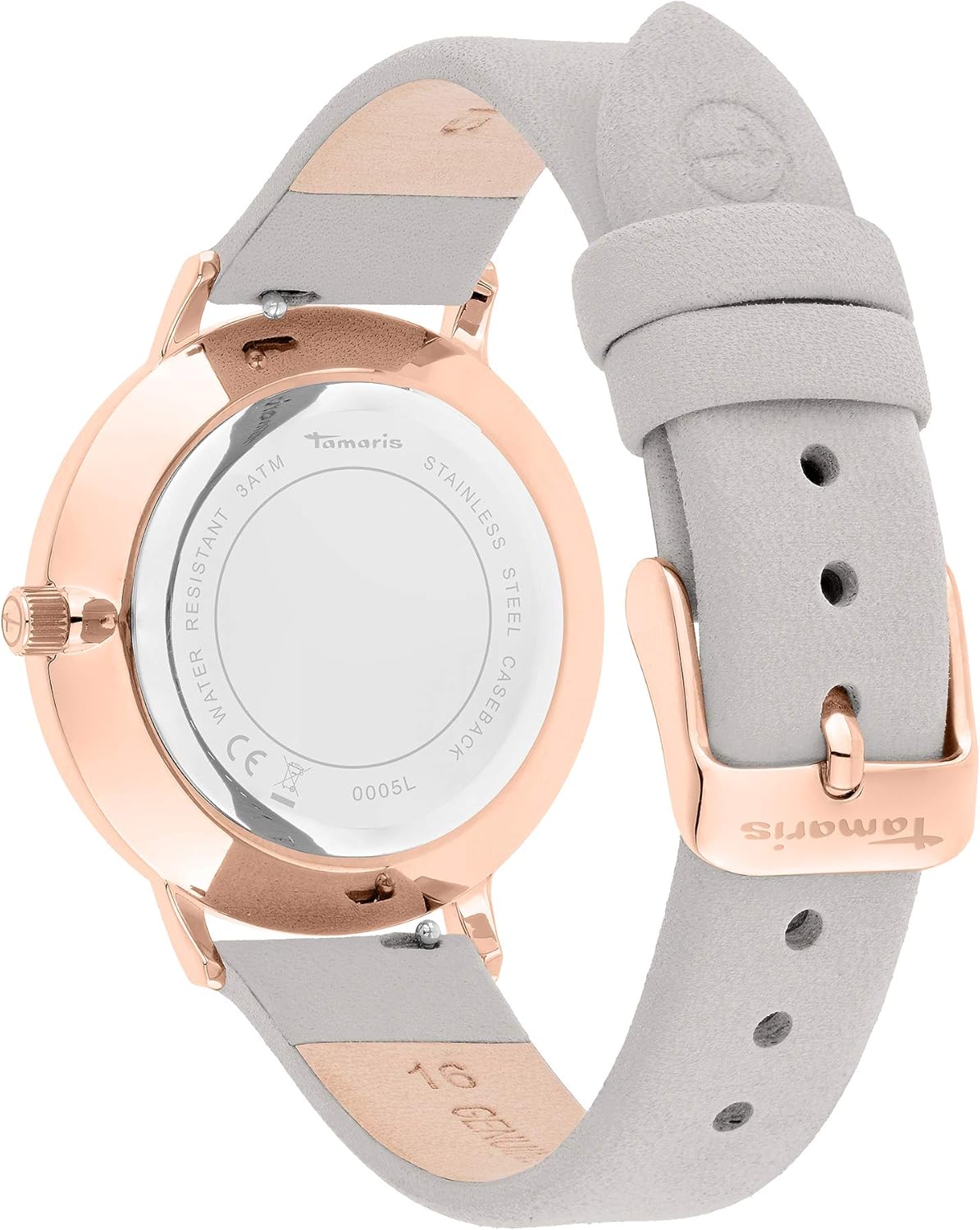 Thumbnail 3 de Tamaris Damenuhr mit Lederband – Runde, schlichte Uhr 36 mm in Roségold