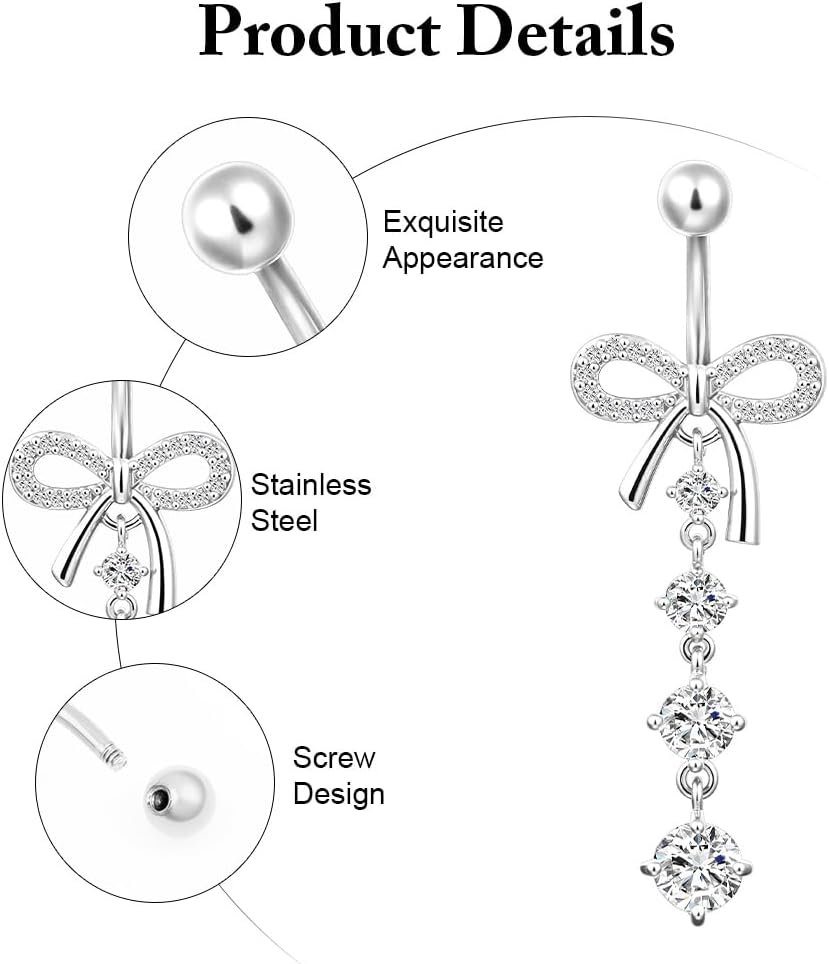 Thumbnail 2 de AOOSA 6 Pcs Piercing Ombelico Donna