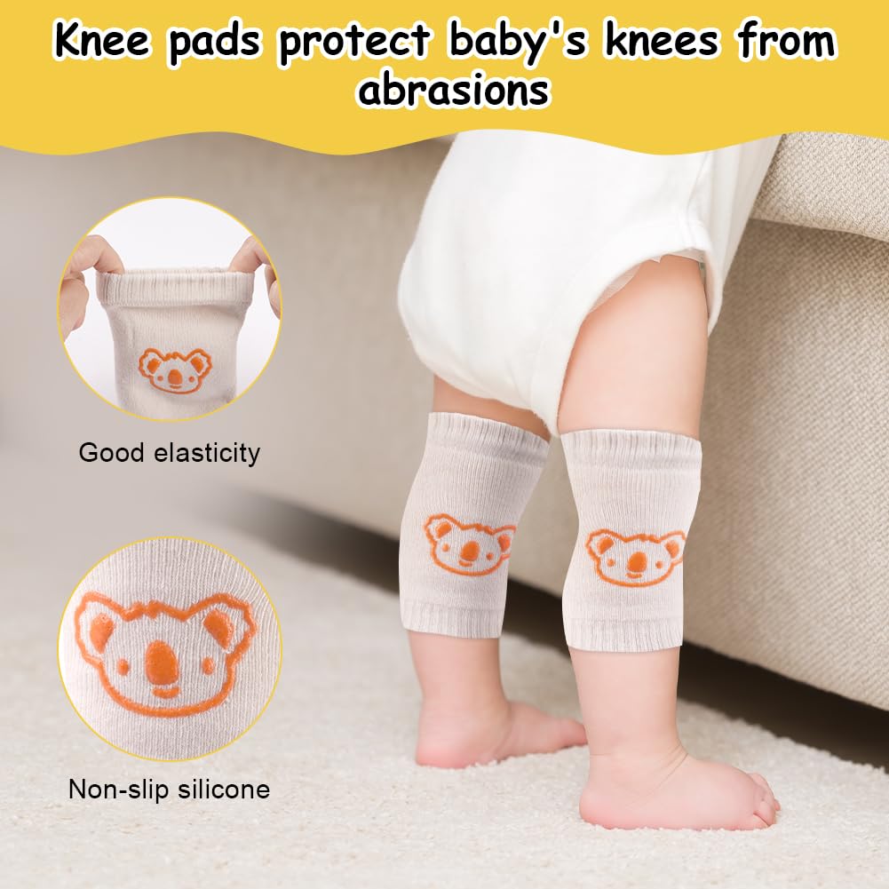 Detalle de Vicloon Baby Kopfschutz – Tigerform, verstellbare Kopf- und Knieschutzpolster für 4–24 Monate