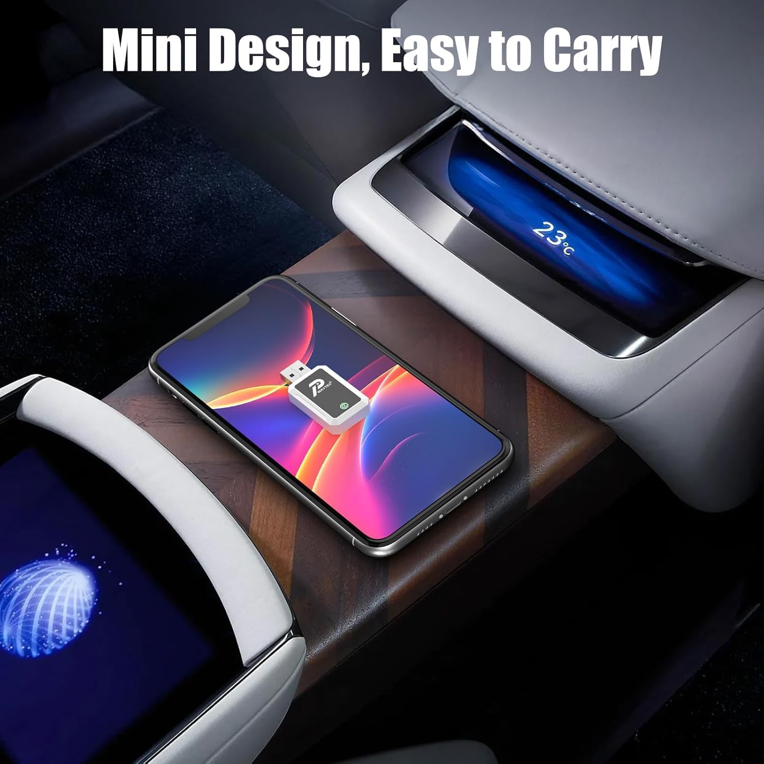 Thumbnail 1 de PWAYTEK Adattatore Wireless per Apple CarPlay: da cablato a wireless con Bluetooth 5.3 e Wi‑Fi 5.8GHz