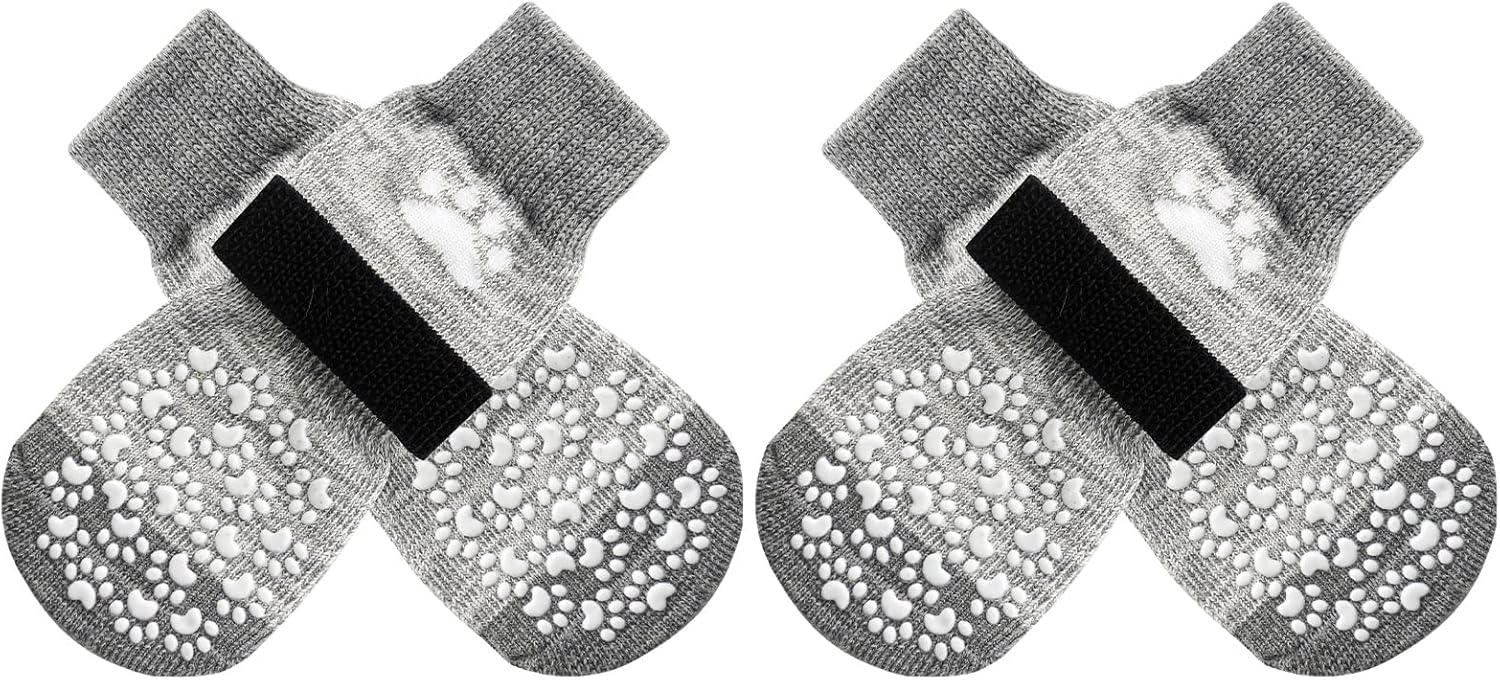 Detalle de EXPAWLORER Dog Socks with Grips – XL, Double-Sided Anti-Slip Paw Protectors