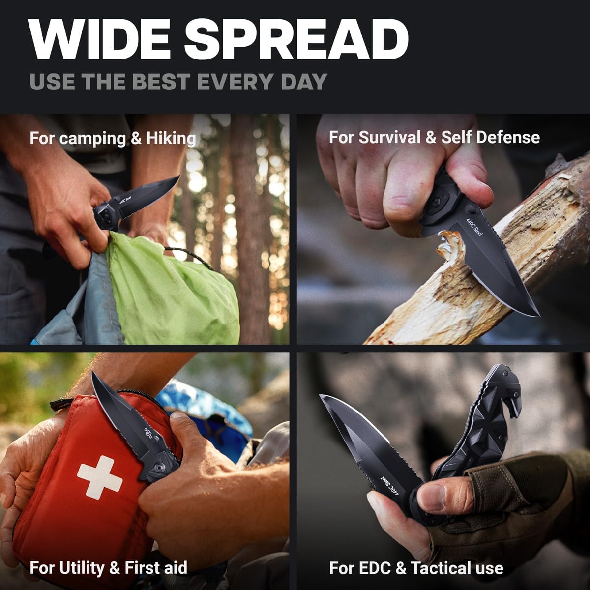 Detalle 2 de GOOD WORKER Folding Pocket Knife HB 207