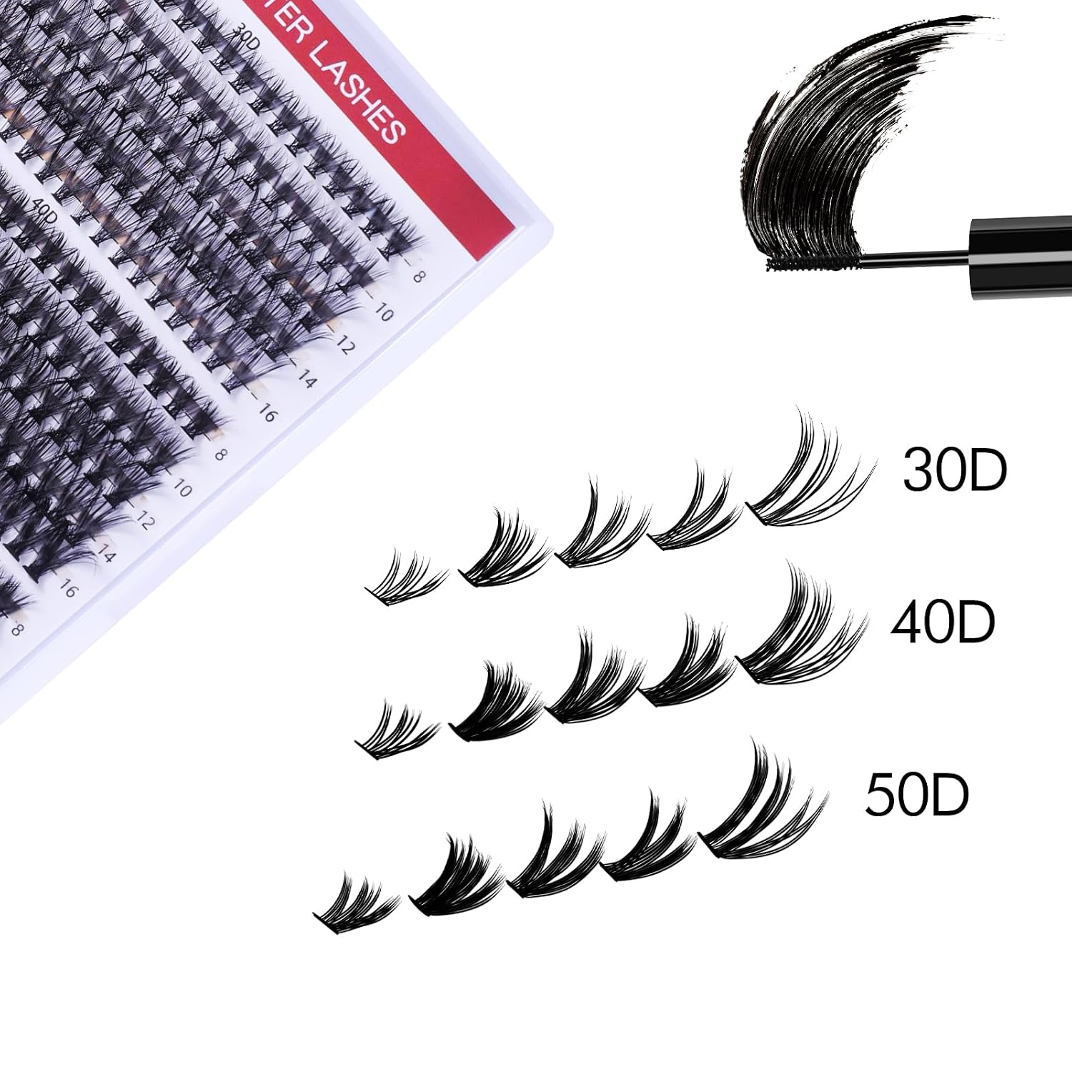 Thumbnail 1 de DIY Wimpernverlängerung Kit 320 Pcs