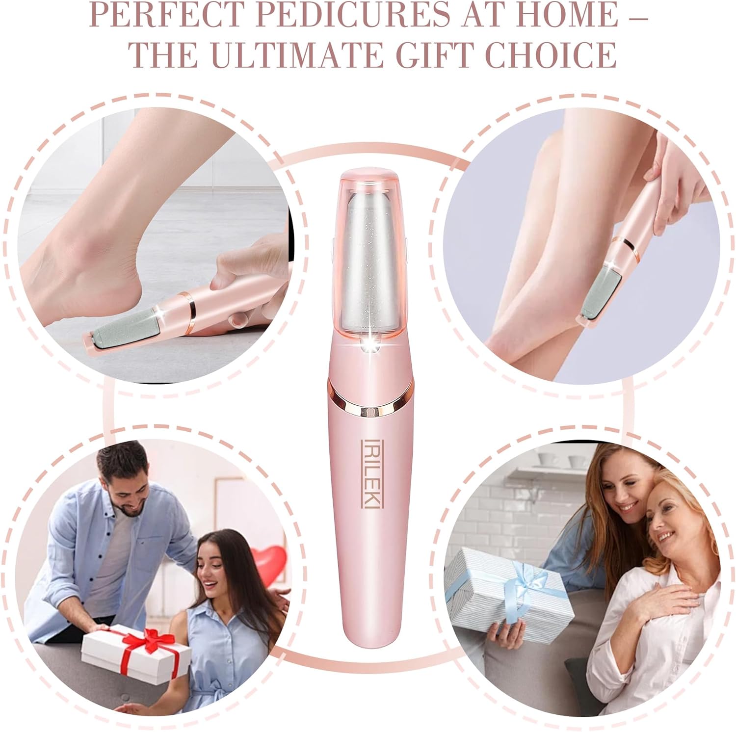 Thumbnail 6 de Dissolvant de callosités électriques pour les pieds rechargeable avec 2 têtes