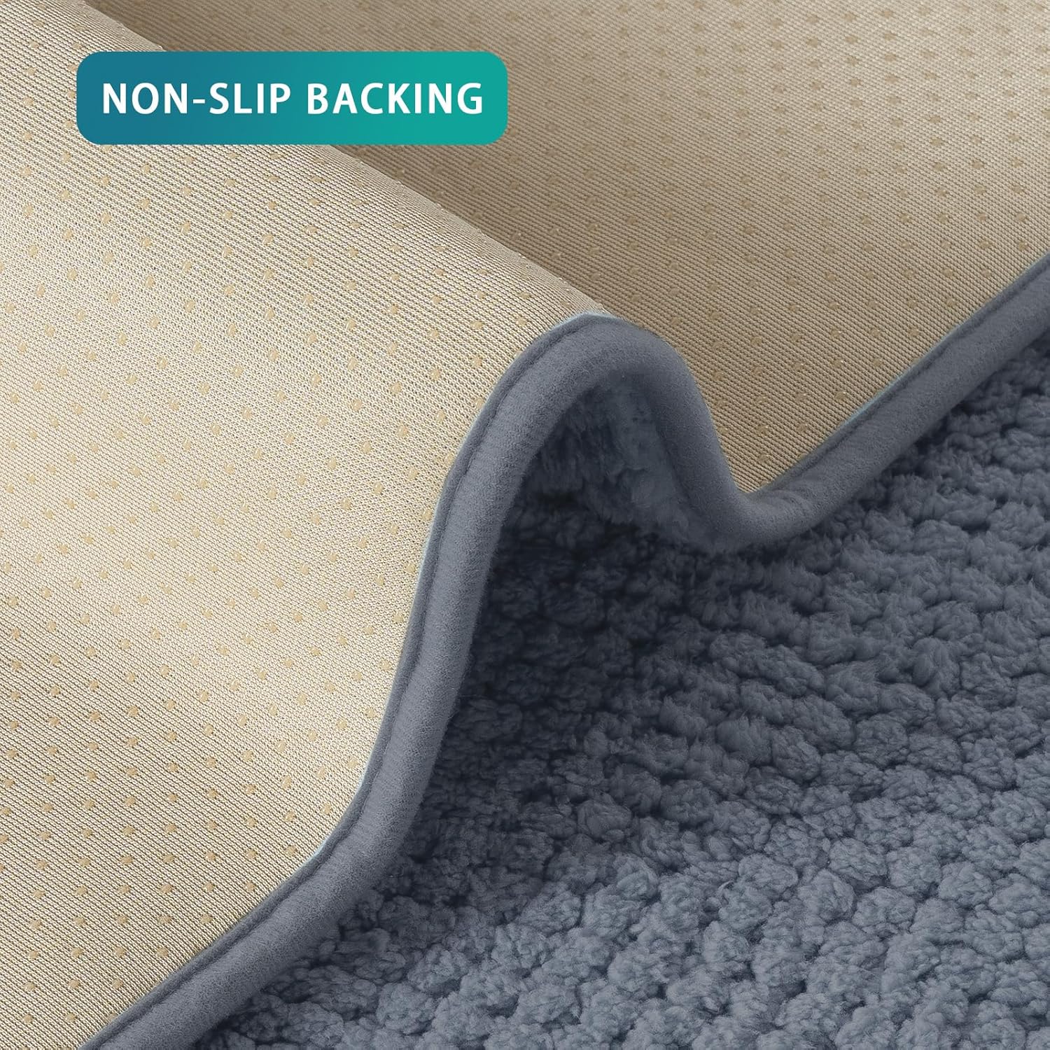 Detalle 2 de BellaHills Sofa Überzug Waschbar – Wasserdicht, rutschfest und universell einsetzbar (90 x 120 cm) grau