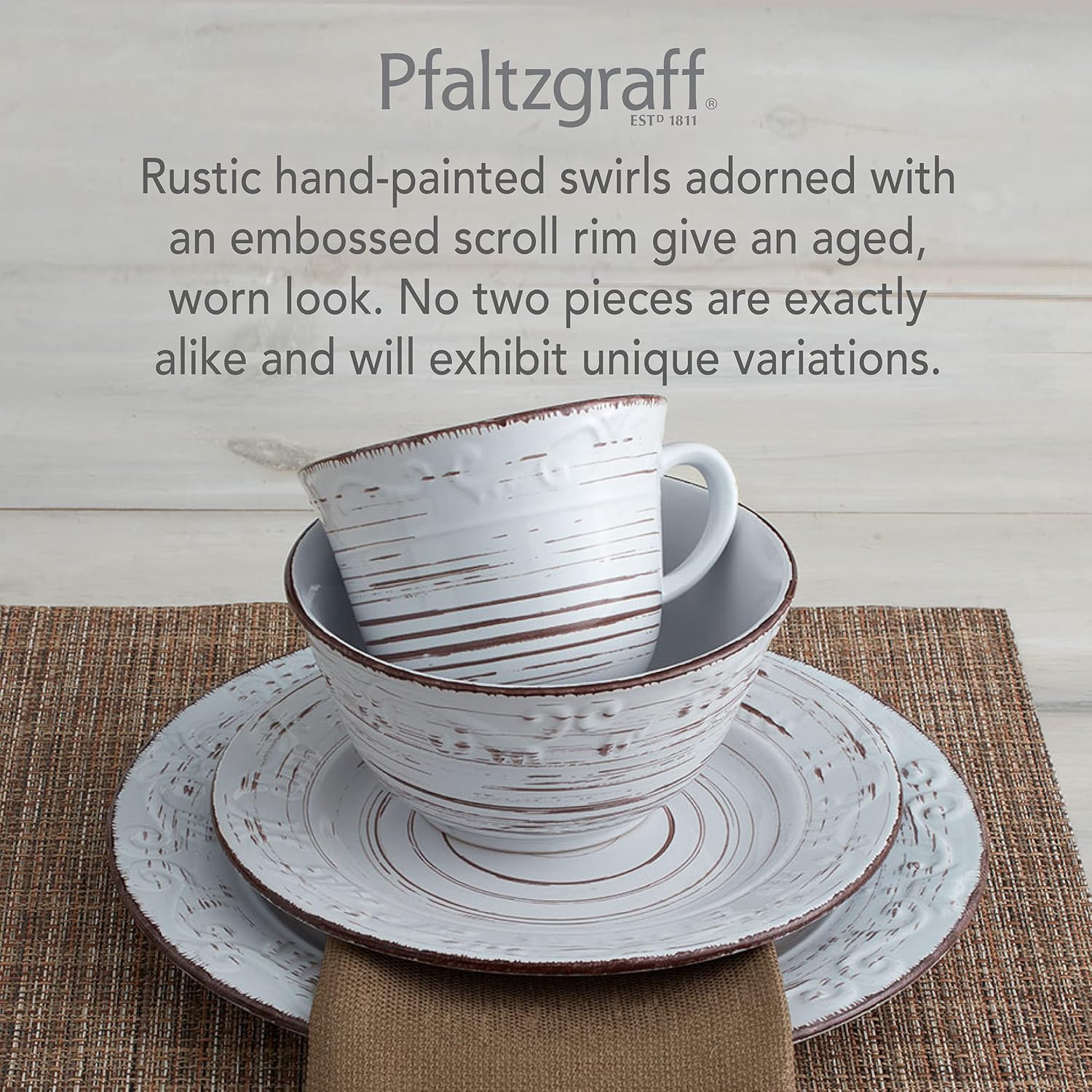Thumbnail 3 de Pfaltzgraff Trellis 16-Piece Dinnerware Set ⚙
