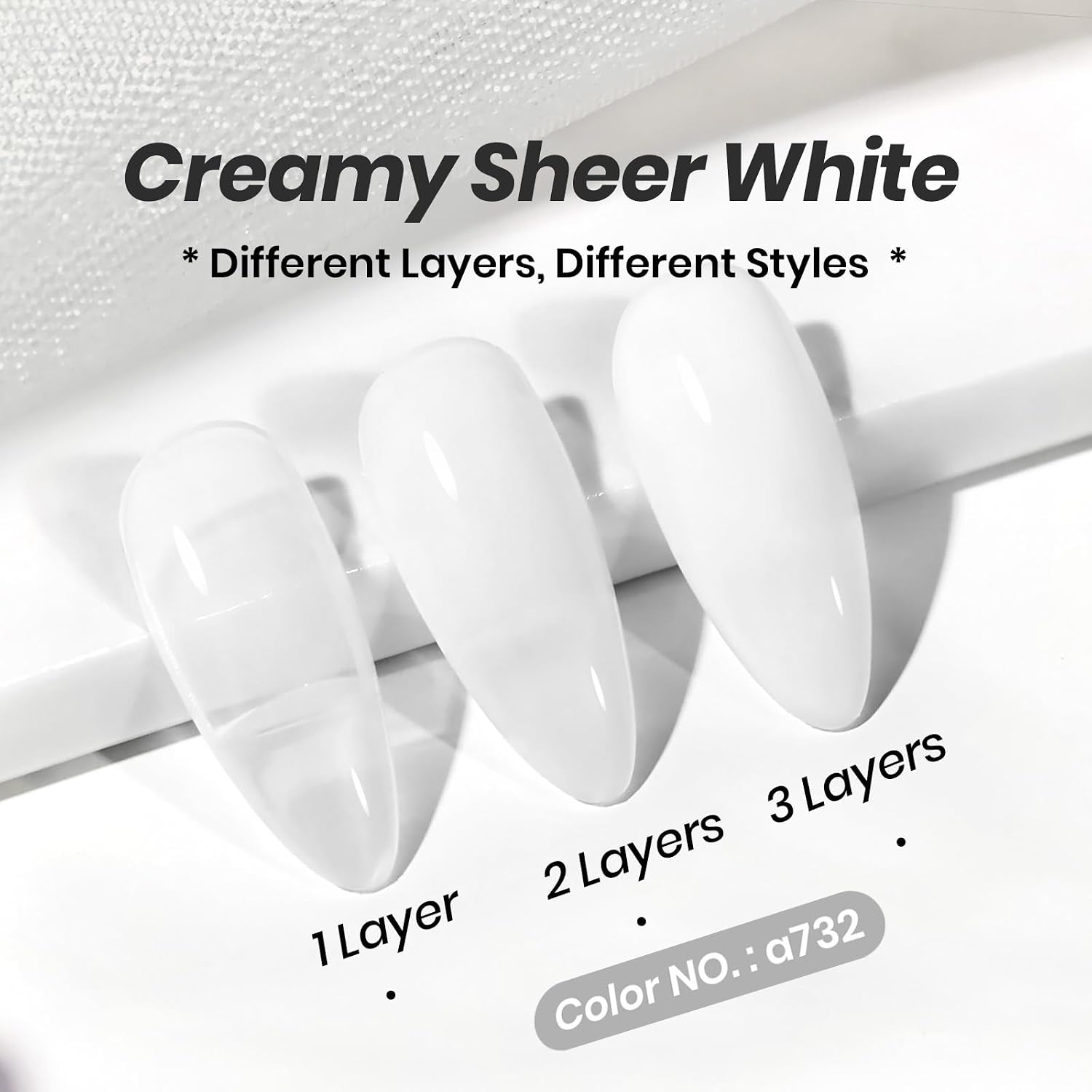 Detalle de Beetles Milky White Gel Nail Polish 15ml ๐