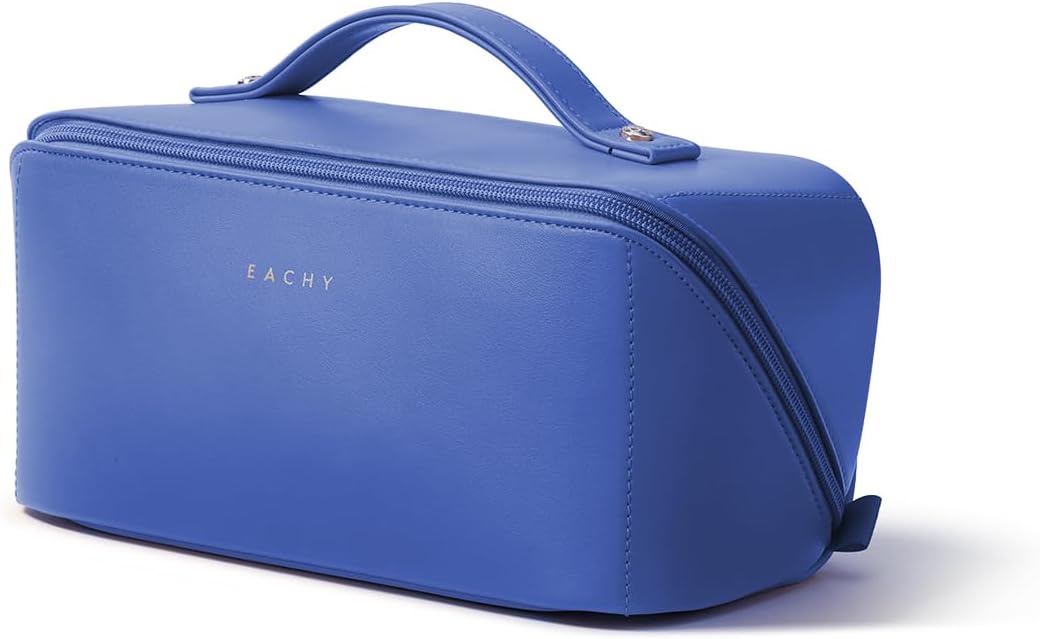 Thumbnail 6 de EACHY Travel Makeup Bag: Large Capacity, Waterproof PU Leather Organizer