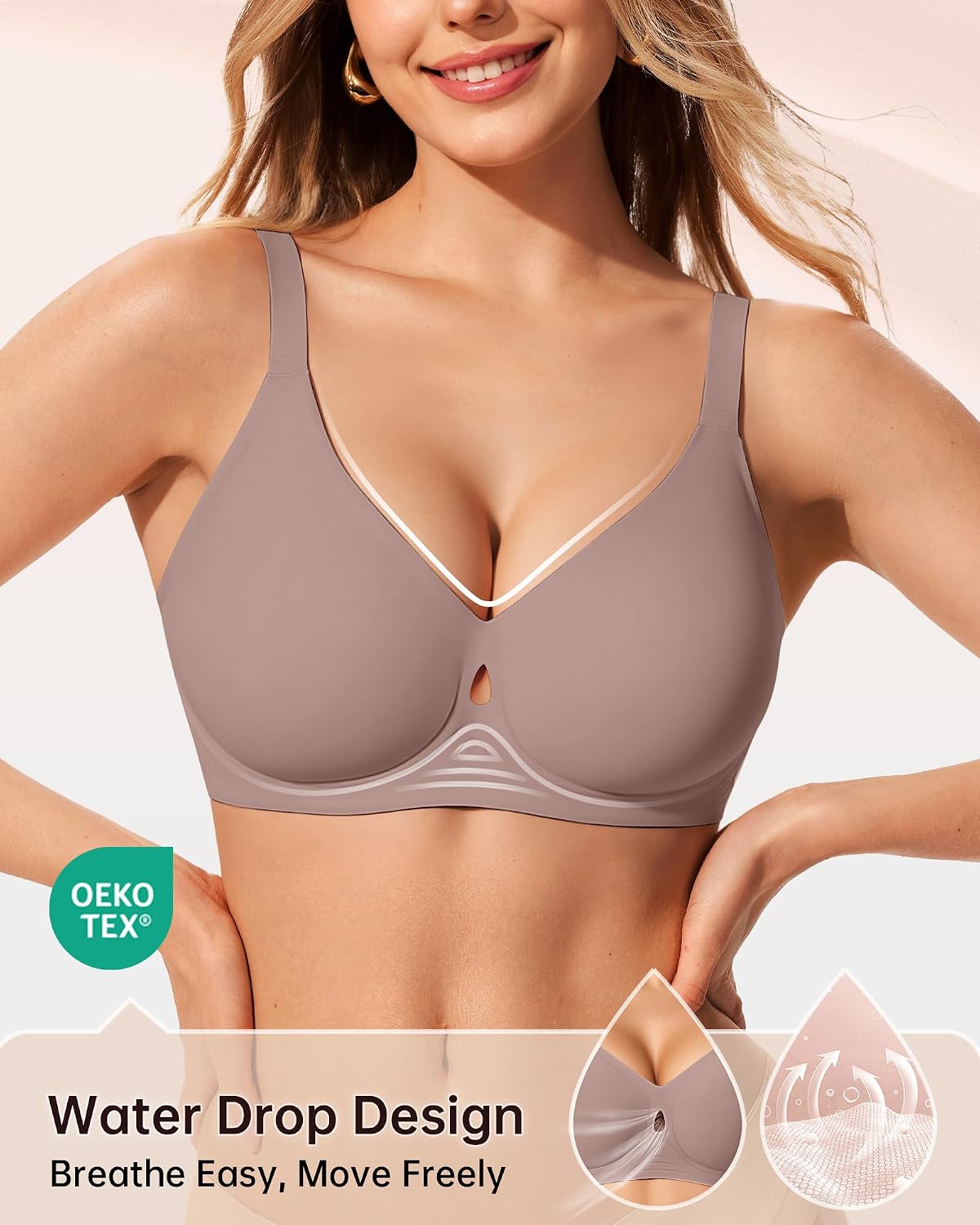 Detalle 2 de LetsJoli Wireless Jelly Bra Full Coverage
