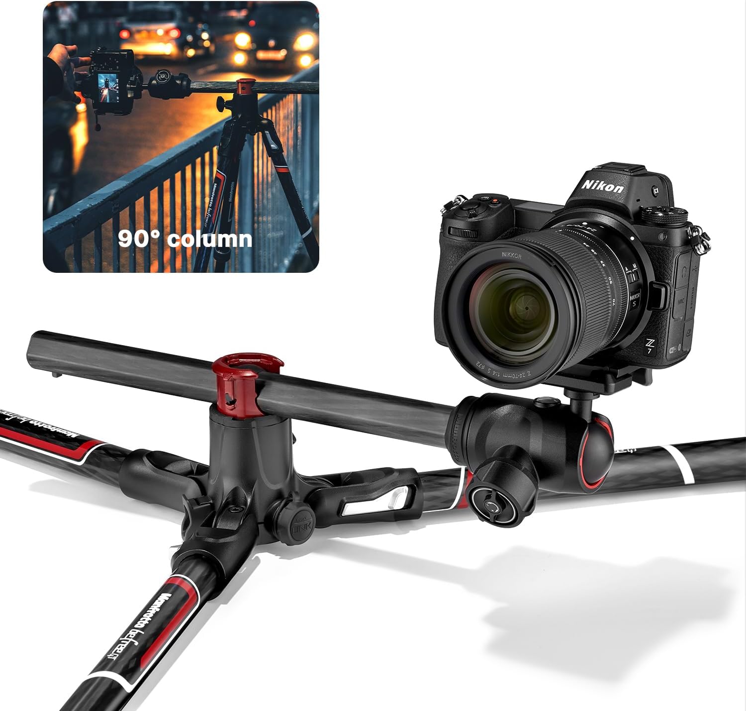 Thumbnail 2 de Manfrotto Befree GT XPRO Carbon Camera Tripod with 496 Centre Ball Head (MKBFRC4GTXP-BH)