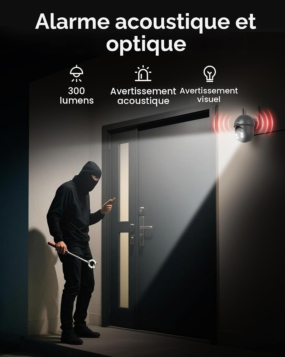 Thumbnail 6 de ARCCTV Q1 wifi-bewakingscamera voor buiten, 4 MP, PTZ en zonne-energie