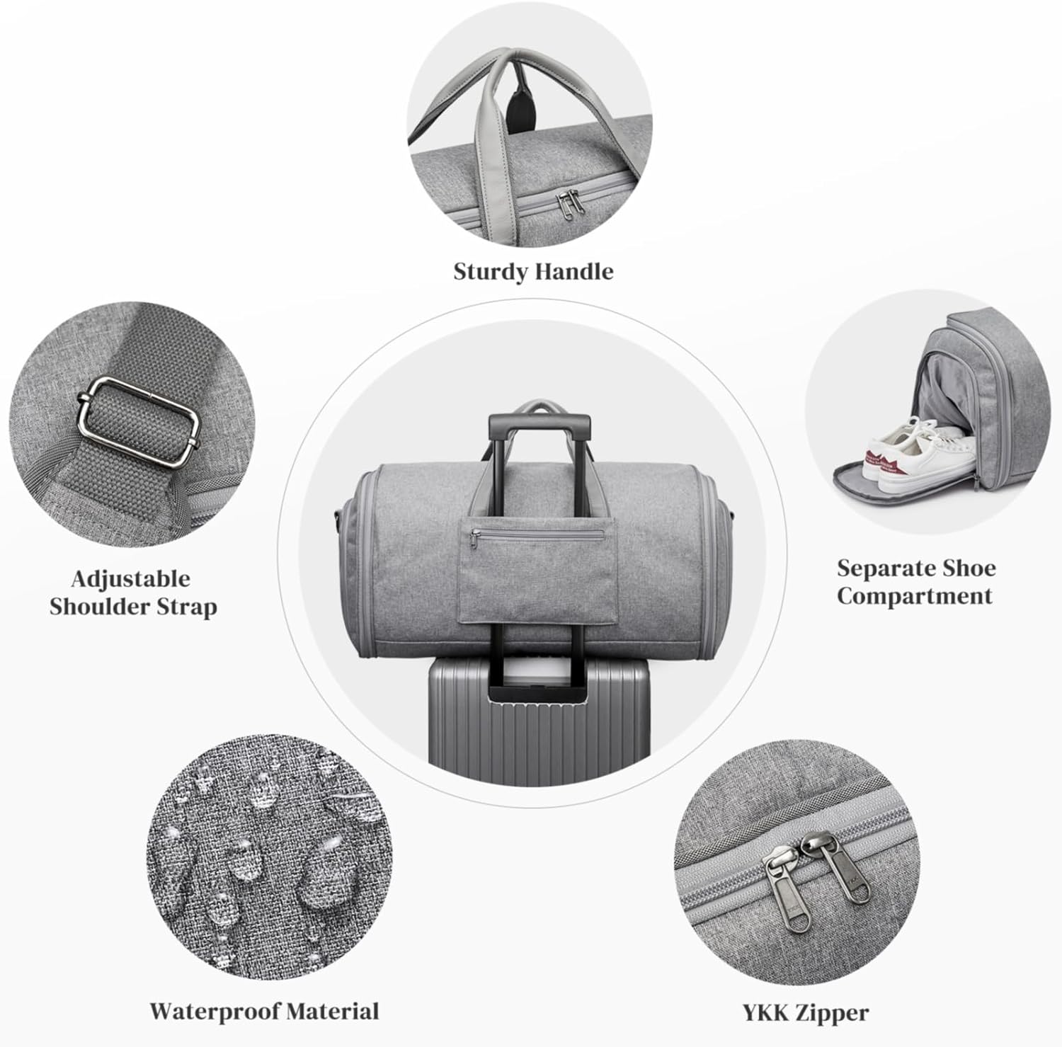 Detalle 2 de S-ZONE Sac à Vêtements Convertible 55 L