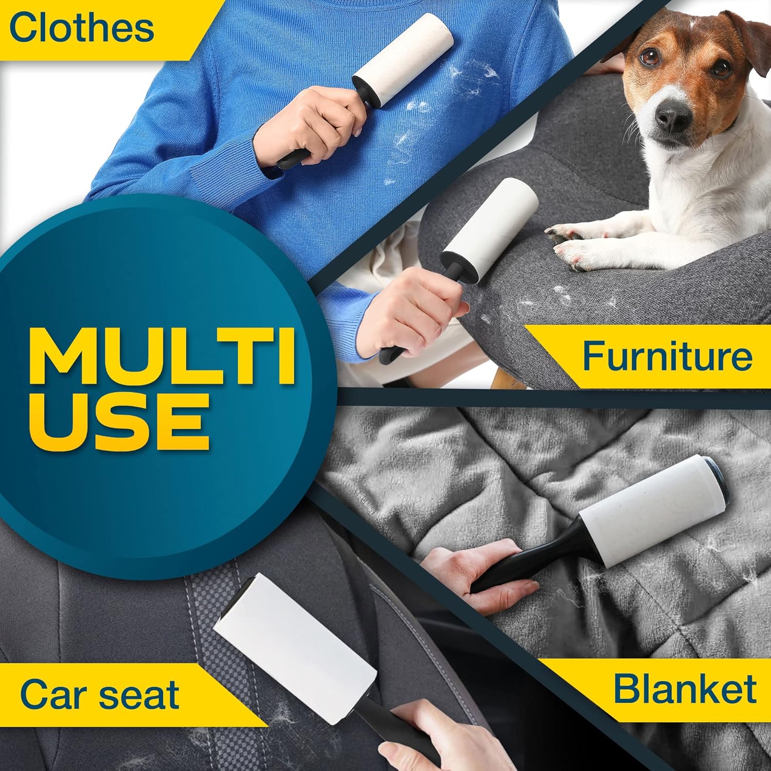 Detalle de Lint Rollers for Pet Hair 450 Sheets