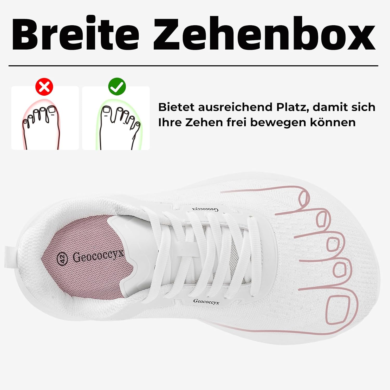 Thumbnail 1 de Geococcyx Sportschuhe Herren Breite Zehenbox Sneaker