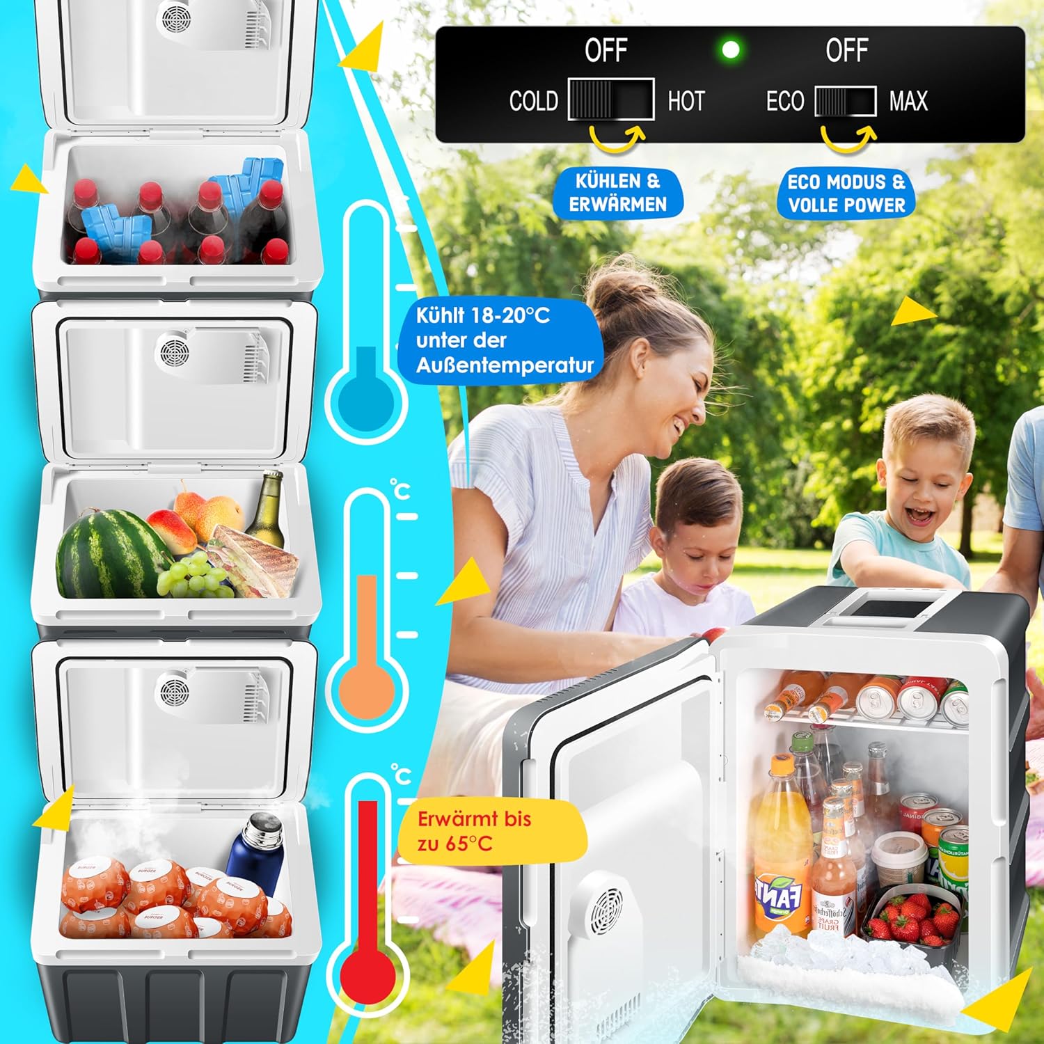 Thumbnail 3 de KESSER Kühlbox 40L mit Rollen