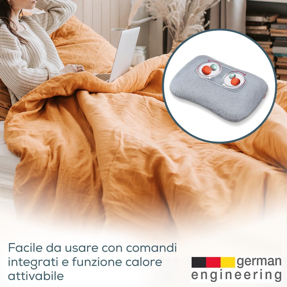 Thumbnail 4 de Beurer MG 145 cuscino massaggiante shiatsu riscaldante per schiena, collo e gambe (grigio)