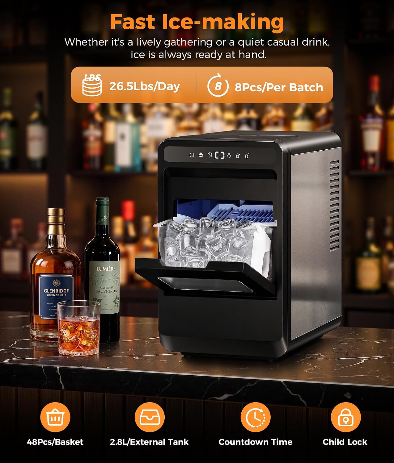 Thumbnail 1 de Oylus Ice Maker, 1.2-Inch Cubes