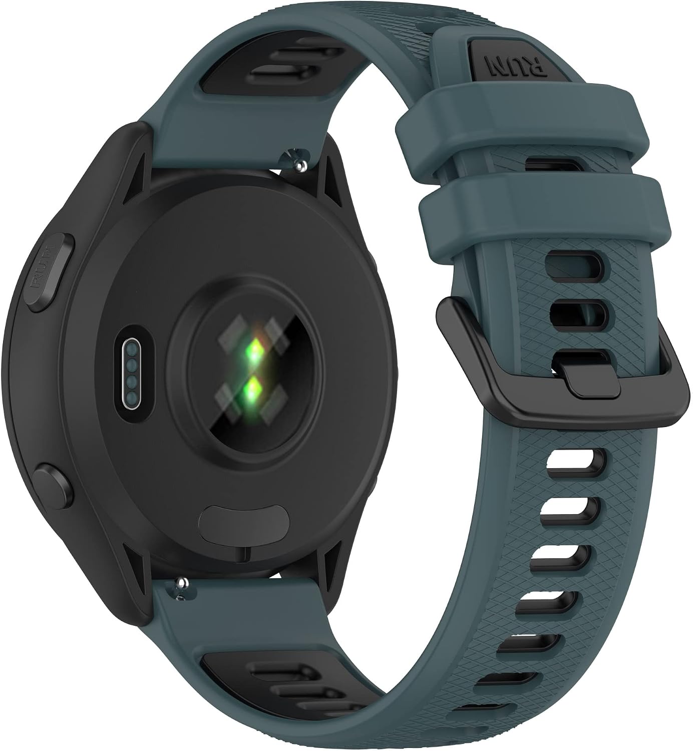 Detalle 2 de MELEJIA Silicone Strap for Garmin 18–22mm