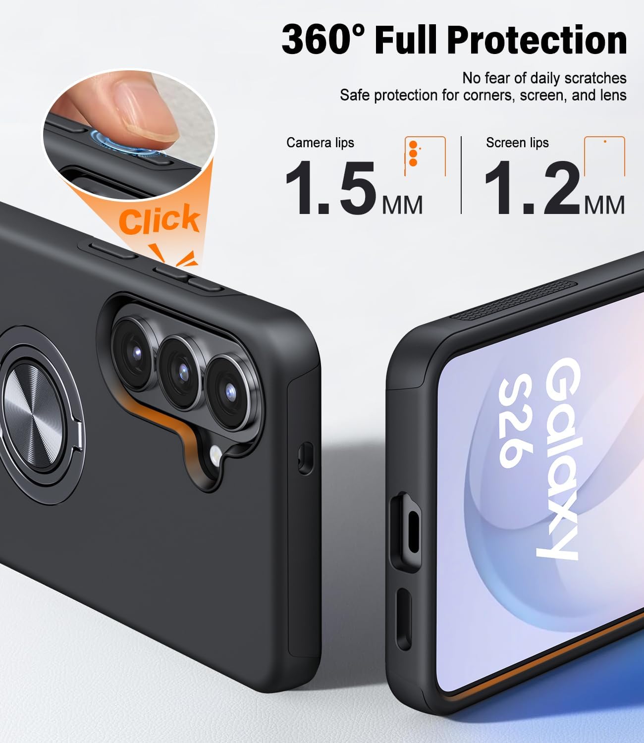 Thumbnail 1 de AOUIA Samsung Galaxy S26 case, 2 pack