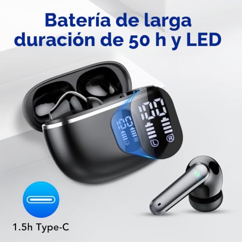 Thumbnail 3 de IKT Auriculares Bluetooth 5.4 con ENC, autonomía de 50 h e IPX7