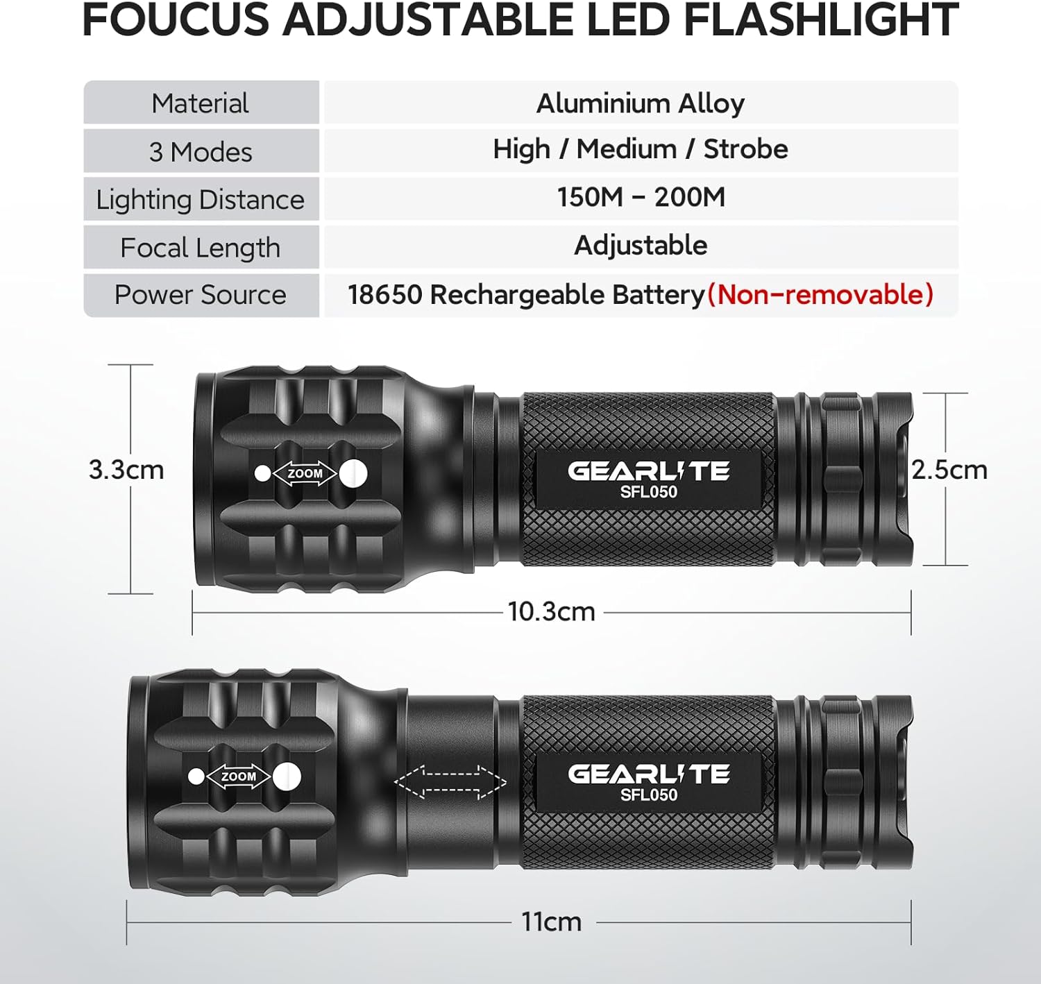 Thumbnail 6 de GEARLITE Rechargeable Torch 2000LM