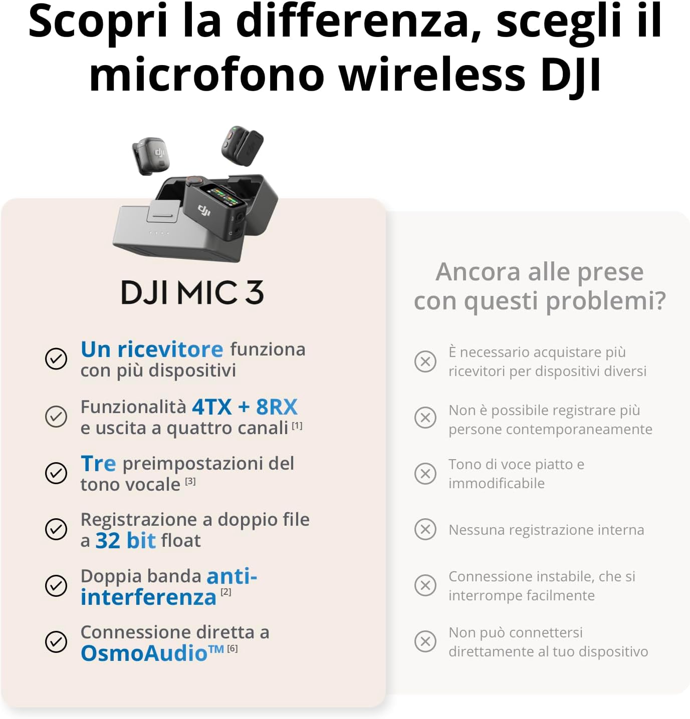 Thumbnail 5 de DJI Mic 3 Microfono wireless ultraleggero