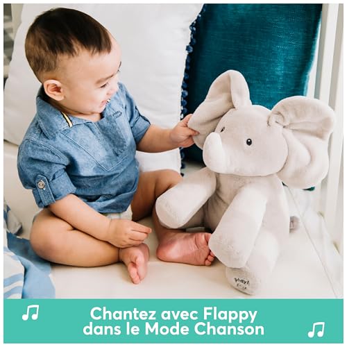 Thumbnail 4 de GUND Flappy L'Éléphant – Peluche interactive pour bébé