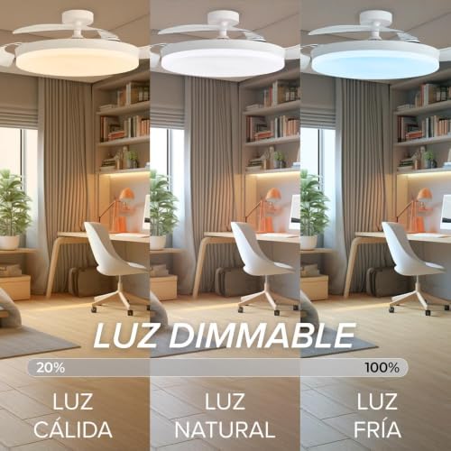 Thumbnail 3 de 3NOD CONCEPT OVA Ventilador de Techo con Luz, Blanco