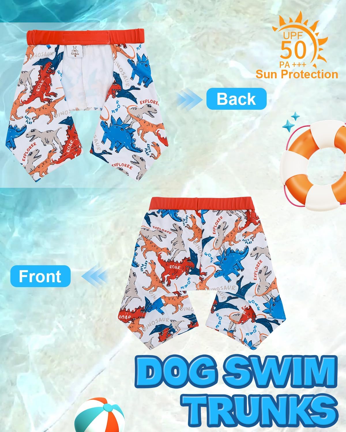 Detalle de CuteBone Dog Swim Trunks DST08XL