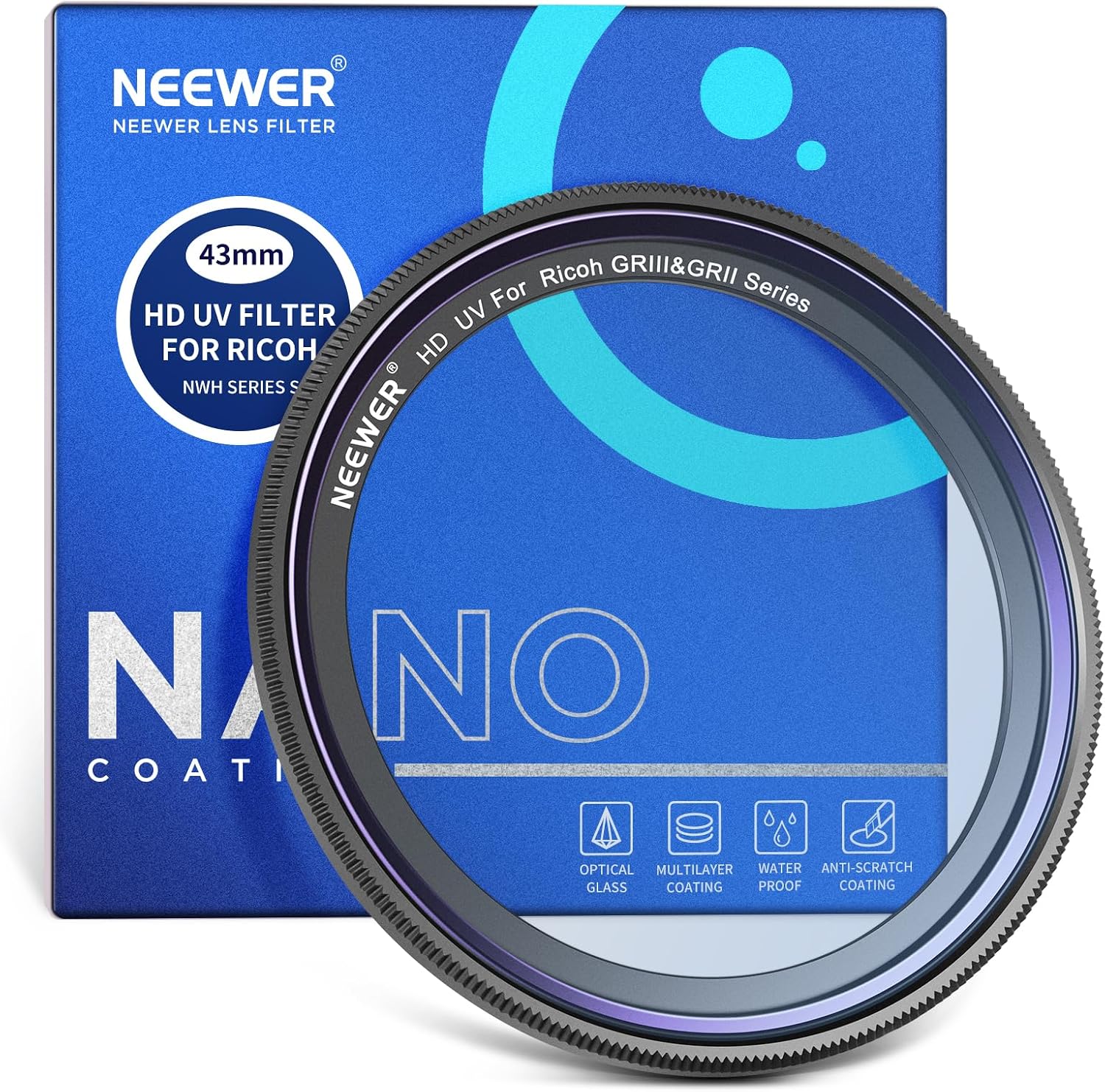 Detalle de NEEWER UV Protection Filter for Ricoh GR IIIx