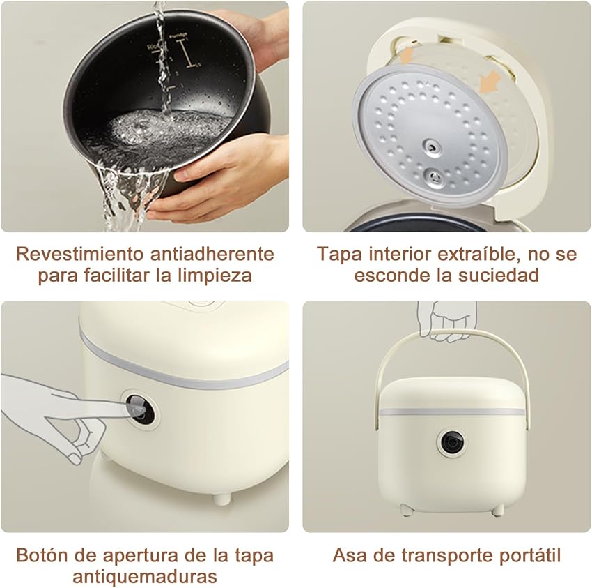 Thumbnail 5 de Bear Arrocera 3,5 tazas 350 W — mini rice cooker multifuncional