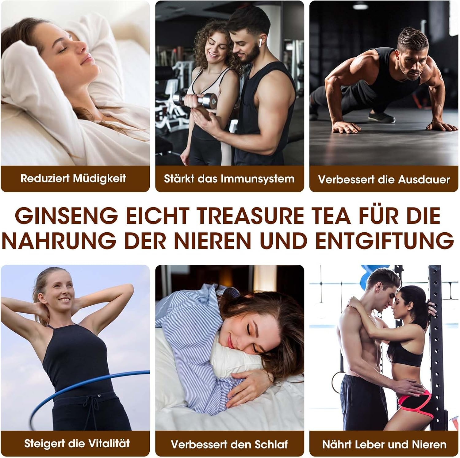 Thumbnail 2 de 25 Beutel Ginseng Acht Schätze Tee – Premium Kräutertee koffeinfrei, traditionell mit Ginseng, Maca & roten Datteln