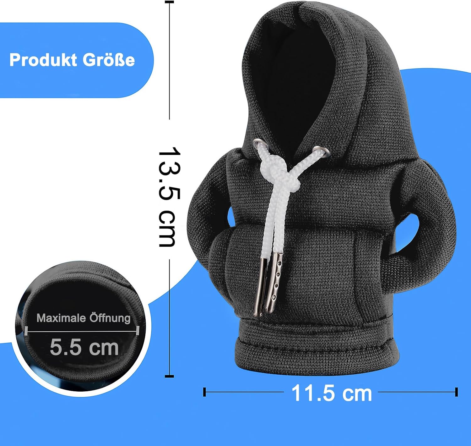 Thumbnail 1 de CORATED Schaltknauf Hoodie schwarzer Überzug 🧣
