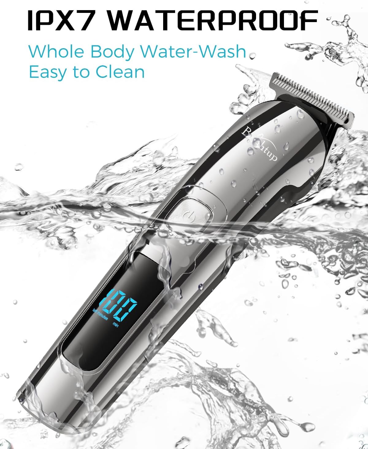 Thumbnail 6 de Brightup Beard Trimmer for Men Electric Razor & Shaver Kit (Cordless, IPX7 Waterproof)