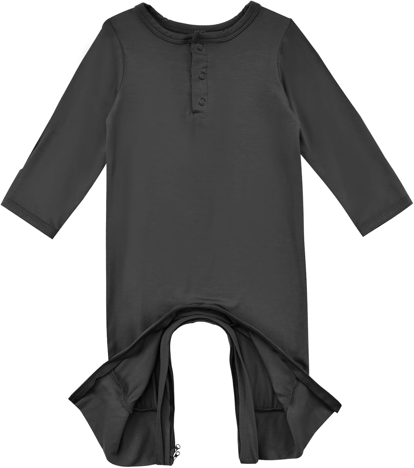 Thumbnail 2 de Exemaba baby bamboo viscose sleepsuit with 2-way zipper and mitten cuffs (footless) – toddler footless pyjamas