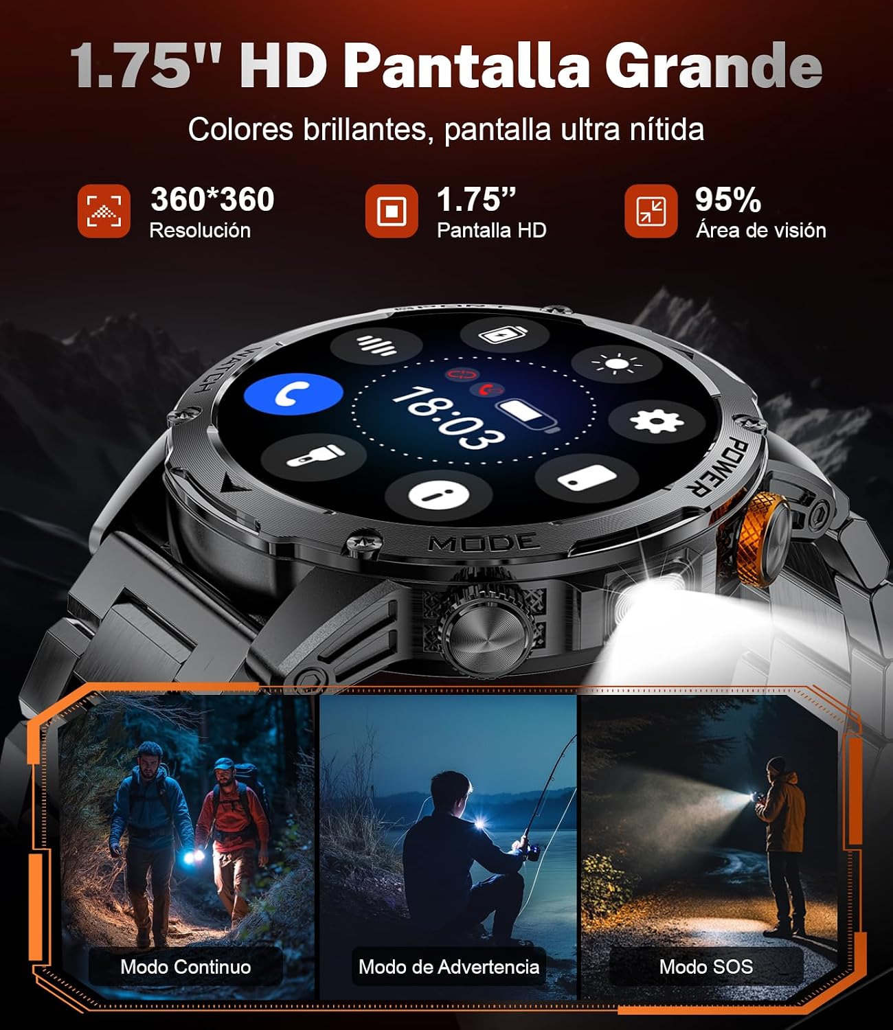 Detalle de DREMAC 2025 Reloj inteligente 1000 mAh