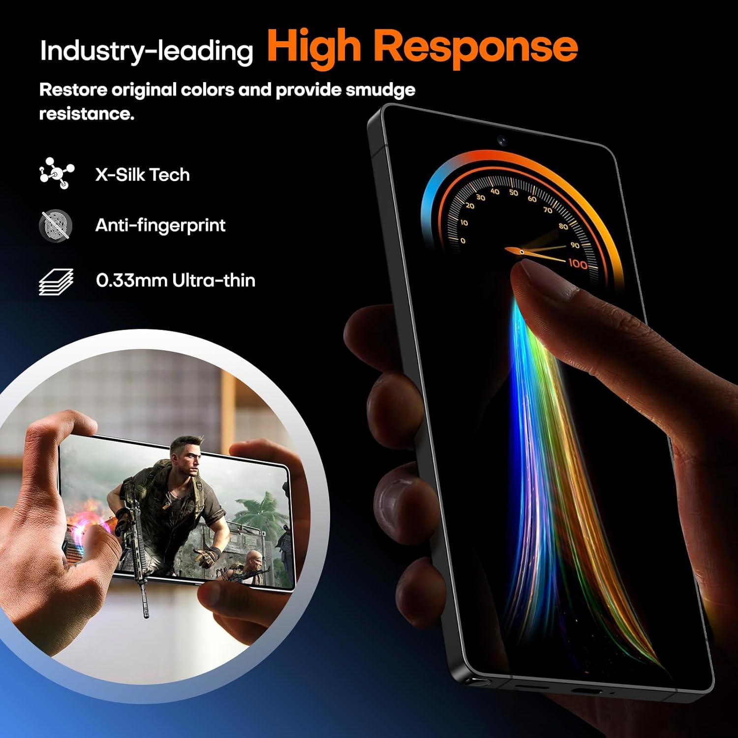 Thumbnail 5 de LϟK Samsung Galaxy S25 Ultra screen protector 2-pack