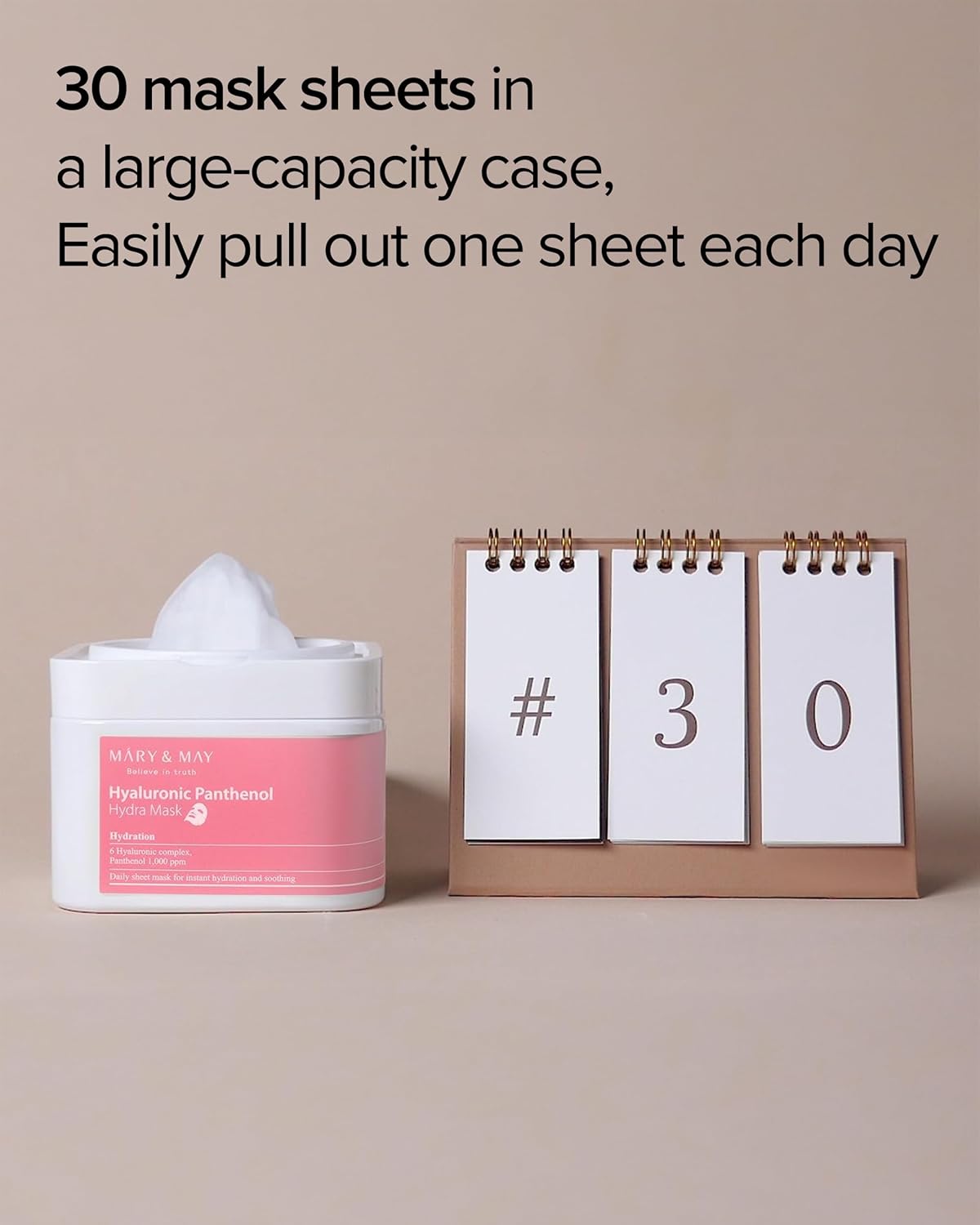Thumbnail 2 de Mary&May Hyaluronic Panthenol Hydra Mask: Daily Hydration in a 30-Sheet Tub
