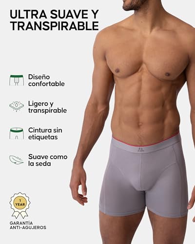 Thumbnail 2 de Danish Endurance Calzoncillos tipo boxer de bambú para hombre (6 pack, M)