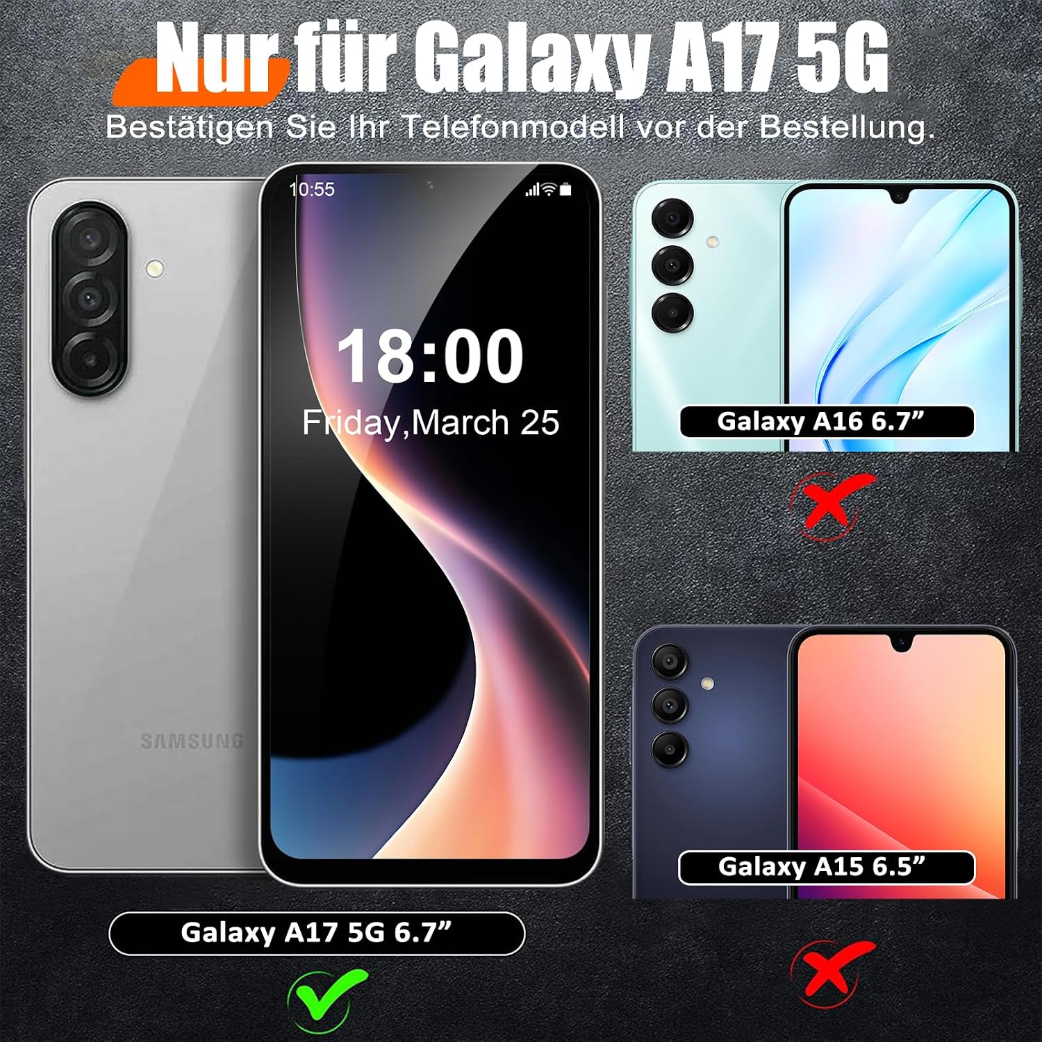 Thumbnail 6 de Giyer Panzerhülle Galaxy A17 360° Ständer