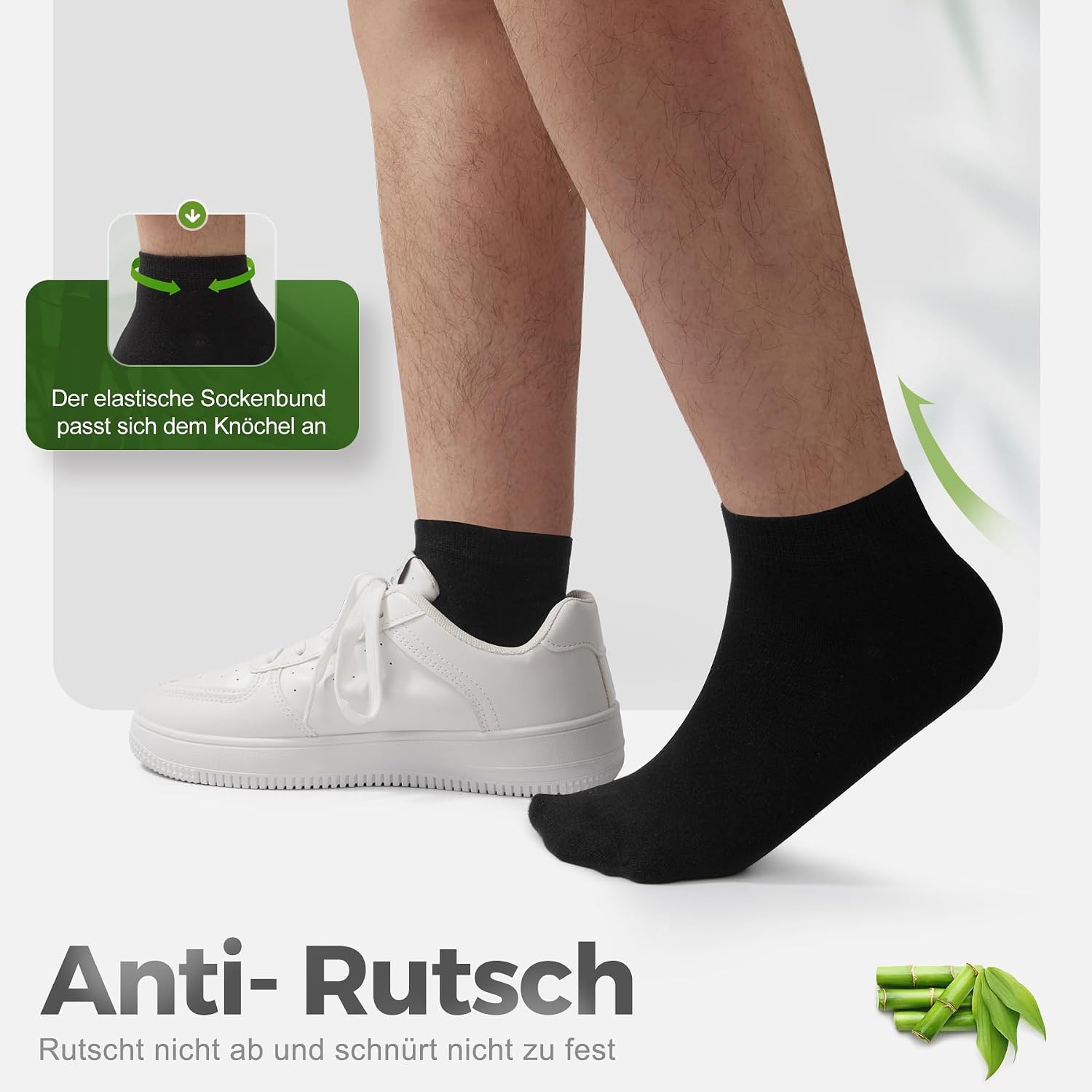 Thumbnail 3 de FALARY Bambus Sneaker Socken – atmungsaktive Kurze Socken mit antibakteriellem Schutz (10/20 Paar)
