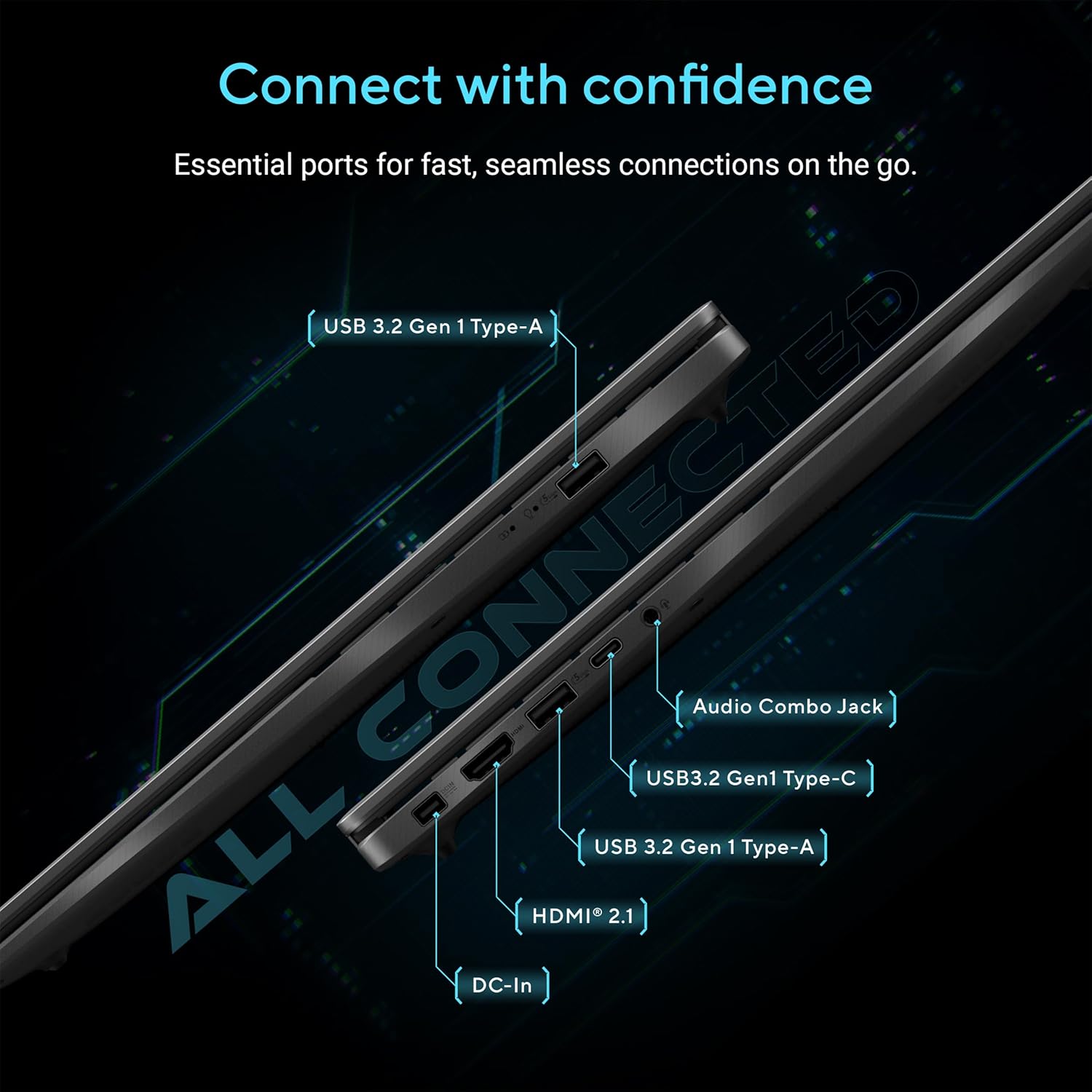 Thumbnail 6 de ASUS V16 Gaming Laptop (V3607VM-ES74) with 16-inch WUXGA 144Hz Display