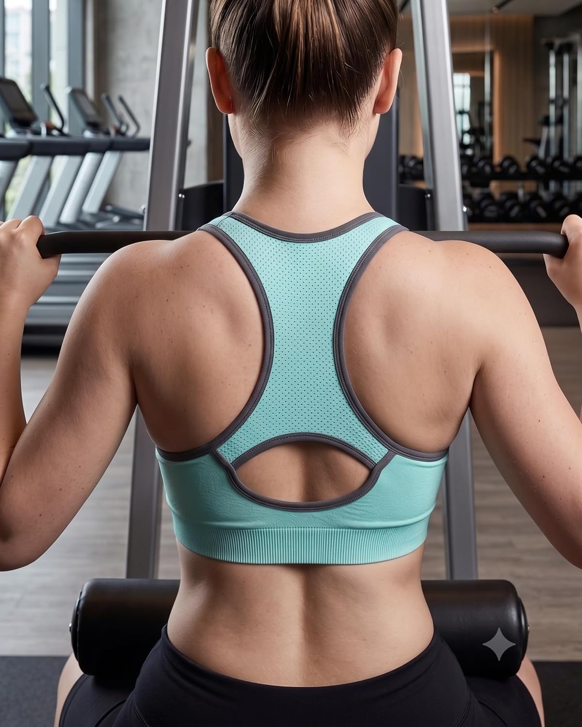 Thumbnail 6 de FITTIN Racerback Sports Bra for Women – Padded, Seamless Support for Yoga, Workout & Plus Size
