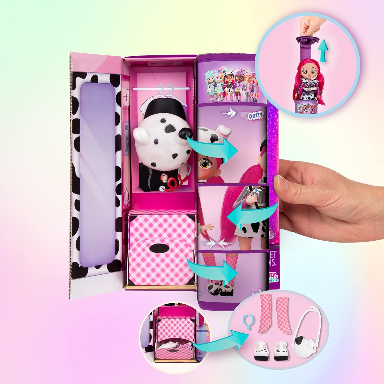Detalle 2 de Bebés Llorones Dotty BFF 🍼 Muñeca coleccionable con accesorios