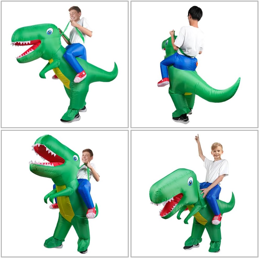 Thumbnail 5 de AOOWU Dinosaur Costume: Deluxe Inflatable T-Rex for Kids