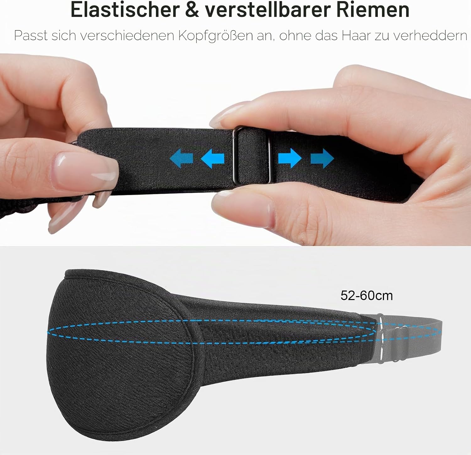 Thumbnail 6 de Gritin 3D Schlafmaske Seitenschläfer – lichtblockierend 🎭