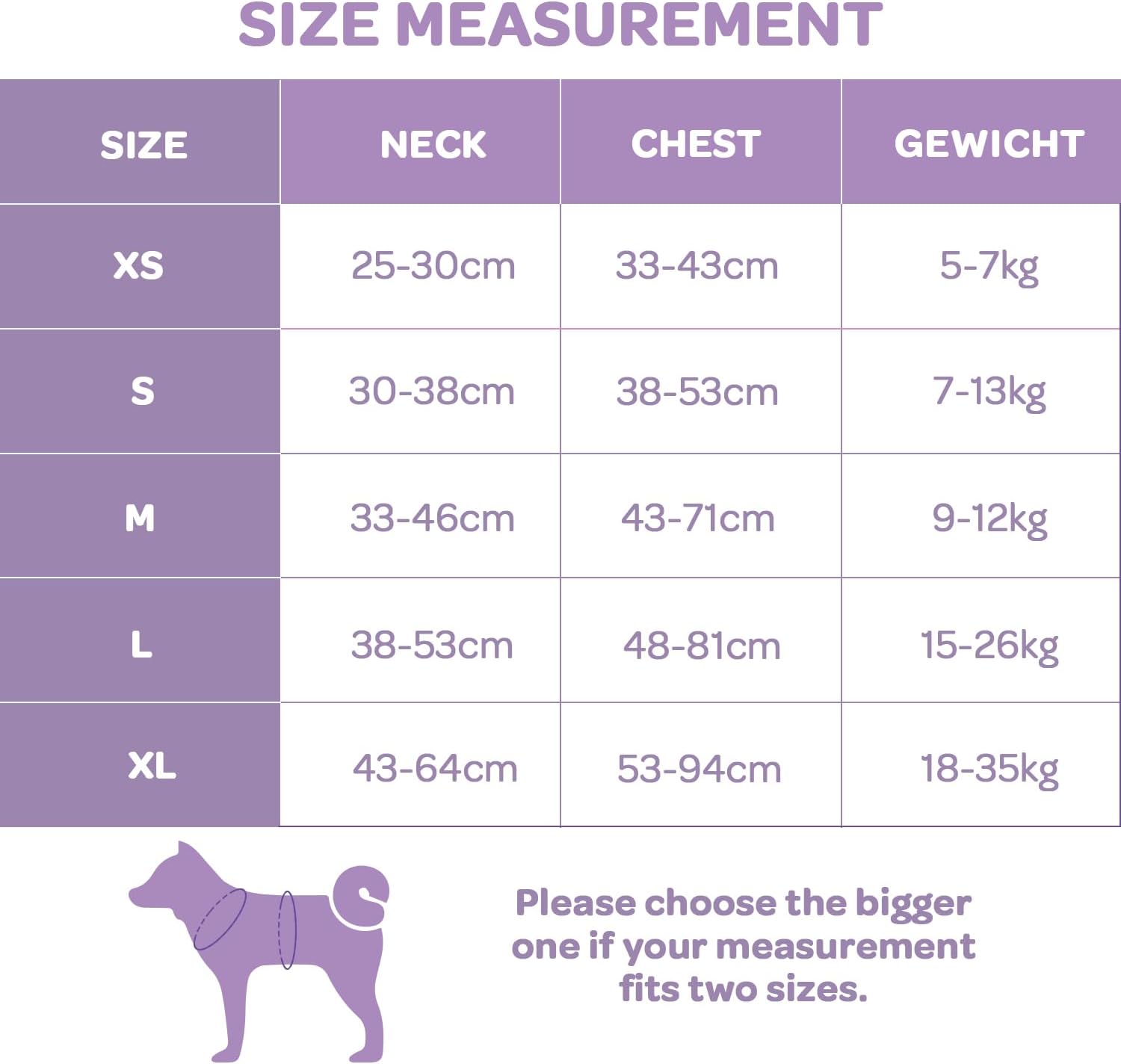 Detalle de FURRYFECTION Dog Harness – No Pull, Reflective Oxford with Padded Handle (Size L, Light Purple)